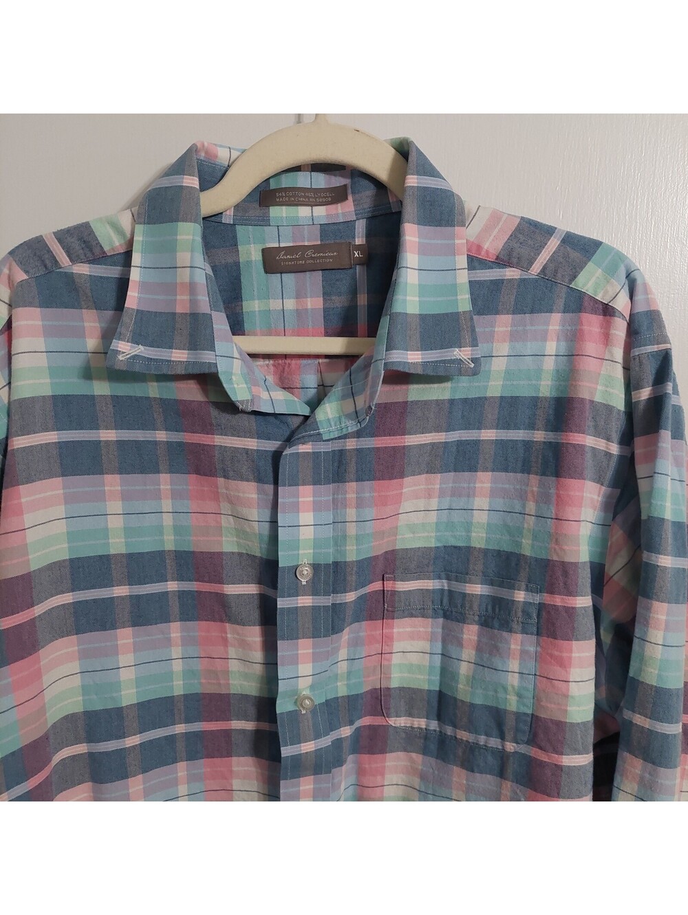 Daniel Cremieux Signature Collection XL Plaid Button-Up Shirt